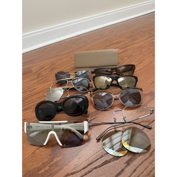 Lot 9 Designer Glasses Frames Parts Salvage Chanel Versace Tiffany Bottega main image 7